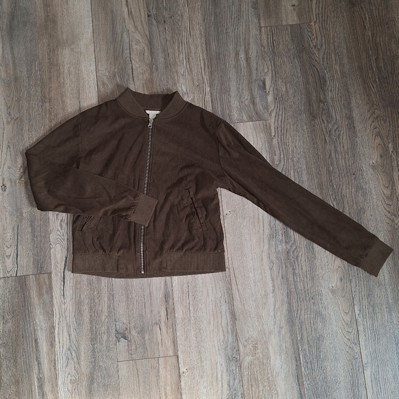 Suede green zip up - Picture 6 of 8